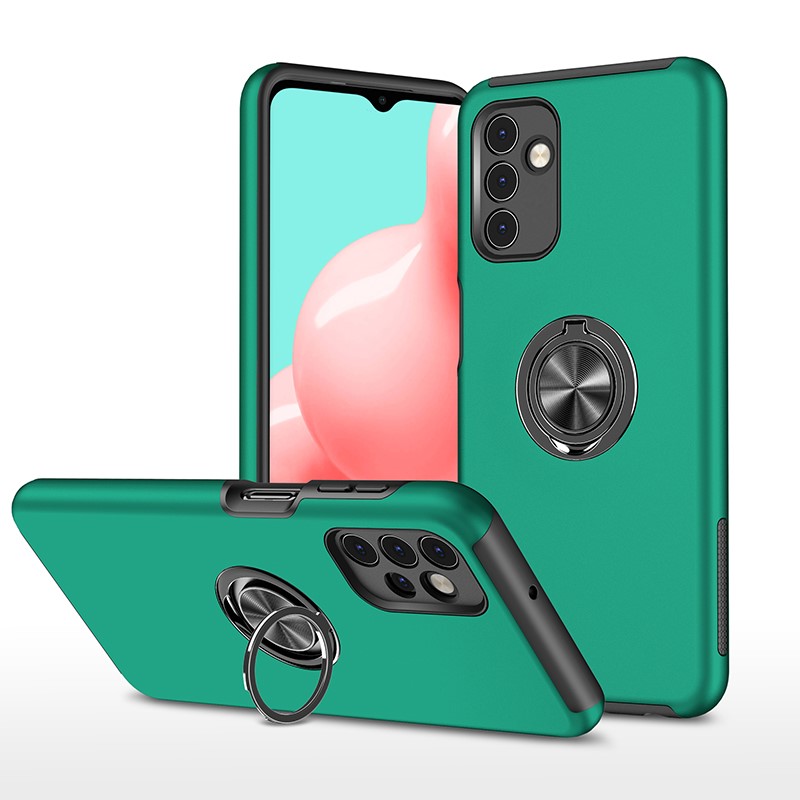 Hybrid Shock Absorbing Case with Kickstand for Samsung Galaxy A13 5G / A04S - Green