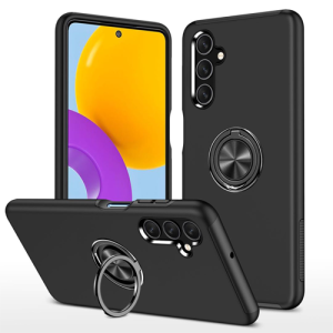 Hybrid Shock Absorbing Case with Kickstand for Samsung Galaxy A34 - Black
