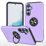 Hybrid Shock Absorbing Case with Kickstand for Samsung Galaxy A54 - Purple
