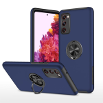 Hybrid Shock Absorbing Case with Kickstand for Samsung Galaxy S20 FE - Navy Blue