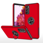 Hybrid Shock Absorbing Case with Kickstand for Samsung Galaxy S20 FE - Red