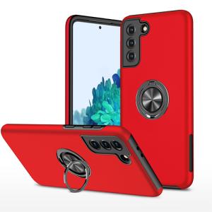 Hybrid Shock Absorbing Case with Kickstand for Samsung Galaxy A05S - Red