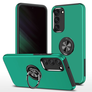 Hybrid Shock Absorbing Case with Kickstand for Samsung Galaxy S23 - Green