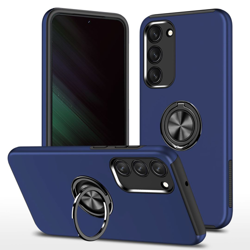 Hybrid Shock Absorbing Case with Kickstand for Samsung Galaxy S23 Plus - Navy Blue