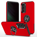 Hybrid Shock Absorbing Case with Kickstand for Samsung Galaxy S23 FE - Red