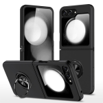Hybrid Shock Absorbing Case with Kickstand for Samsung Galaxy Z Flip5 - Black