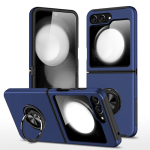 Hybrid Shock Absorbing Case with Kickstand for Samsung Galaxy Z Flip 7 - Navy Blue