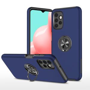Hybrid Shock Absorbing Case with Kickstand for Samsung Galaxy A32 5G - Navy Blue