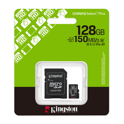 Kingston Canvas Select Plus Micro SD Memory Card 128GB (OEM) 150MB/S Speed