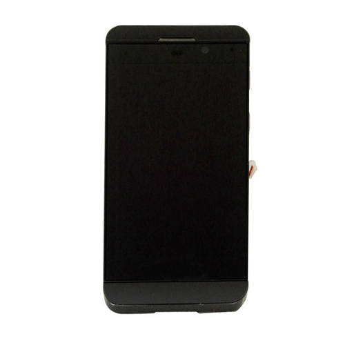 LCD Assembly With Frame Compatible for Blackberry Z10 (Refurbished) - Black
