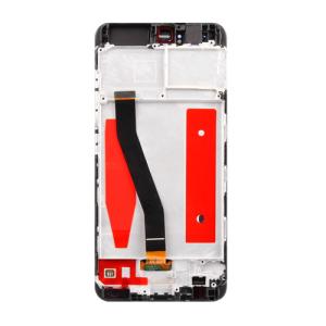 LCD Assembly With Frame Compatible for Huawei P10 (Refurbished) - Black