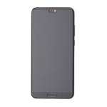 LCD Assembly With Frame Compatible for Huawei P20 (Refurbished) - Aurora Blue