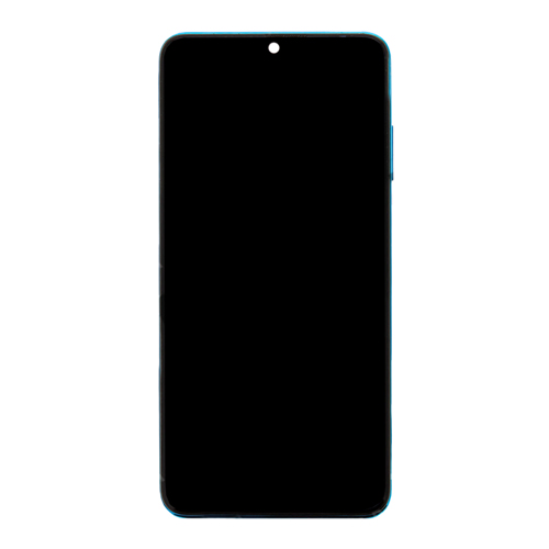 LCD Assembly With Frame Compatible for Huawei P30 Lite (4GB RAM) (Refurbished) - Peacock Blue
