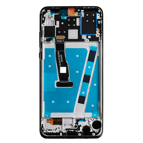 LCD Assembly With Frame Compatible for Huawei P30 Lite (6GB RAM) (Refurbished) - Peacock Blue