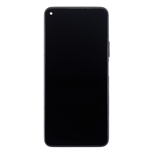 LCD Assembly With Frame Compatible for Huawei P40 Lite 5G (Refurbished) - Black