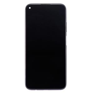 LCD Assembly With Frame Compatible for Huawei P40 Lite / Nova 6 SE (Refurbished) - Black