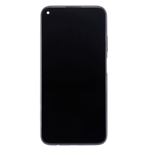 LCD Assembly With Frame Compatible for Huawei P40 Lite / Nova 6 SE (Refurbished) - Black