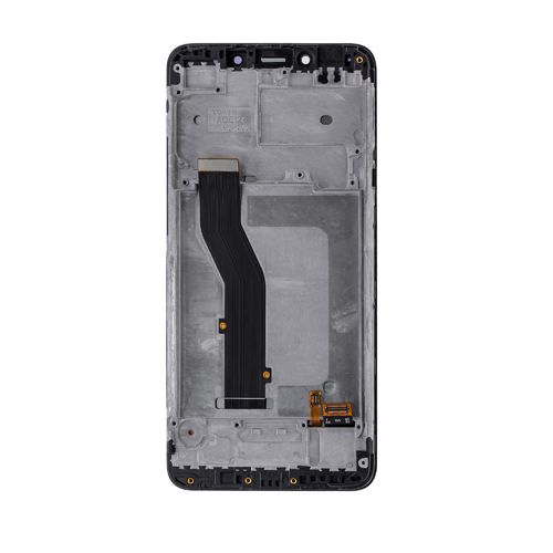 LCD Assembly With Frame Compatible for LG K20 (2019) (Refurbished) - Black