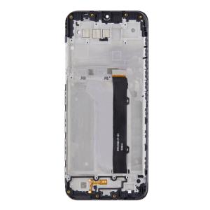 LCD Assembly With Frame Compatible for LG K41S (Refurbished) - Black
