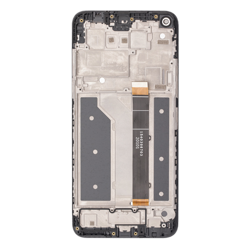 LCD Assembly With Frame Compatible for LG K61 (Refurbished) - Black
