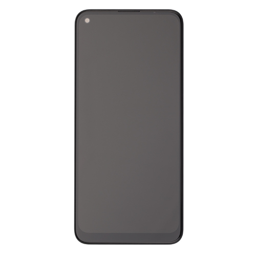LCD Assembly With Frame Compatible for LG K61 (Refurbished) - Black