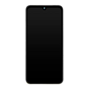 LCD Assembly With Frame Compatible for LG Q60 (2019) / K50 (2019 / X520) (Refurbished) - Black
