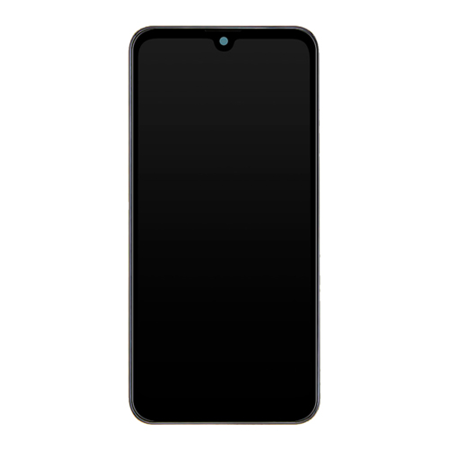 LCD Assembly With Frame Compatible for LG Q60 (2019) / K50 (2019 / X520) (Refurbished) - Black