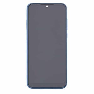 LCD Assembly With Frame Compatible for Motorola Moto E (2020 / XT2052) (Refurbished) - Midnight Blue