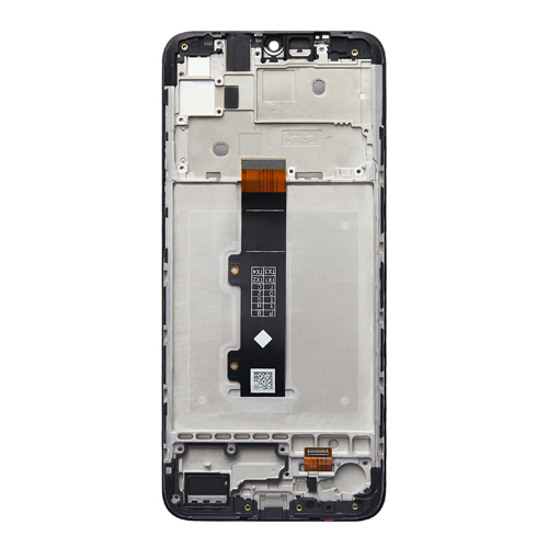 LCD Assembly With Frame Compatible for Motorola Moto E20 (2021 / XT2155) (Refurbished) - Black