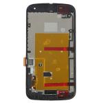 LCD Assembly With Frame Compatible for Motorola Moto G2 (XT1068) (Refurbished) - Black