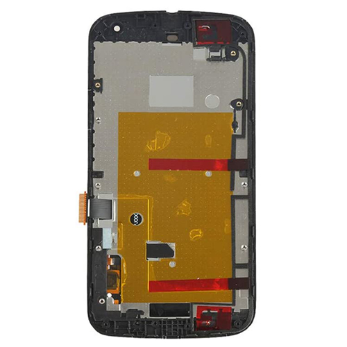 LCD Assembly With Frame Compatible for Motorola Moto G2 (XT1068) (Refurbished) - Black