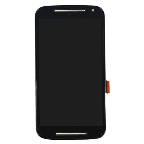 LCD Assembly With Frame Compatible for Motorola Moto G2 (XT1068) (Refurbished) - Black