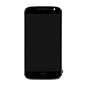 LCD Assembly With Frame Compatible for Motorola Moto G4 Plus (XT1644) (Refurbished) - Black