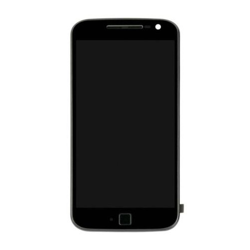LCD Assembly With Frame Compatible for Motorola Moto G4 Plus (XT1644) (Refurbished) - Black