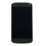 LCD Assembly With Frame Compatible for LG Nexus 4 (E960) (Refurbished) - Black