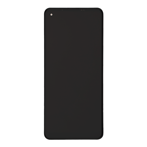 LCD Assembly With Frame Compatible for Samsung Galaxy A21 (A215 / 2020) (Refurbished) - Black