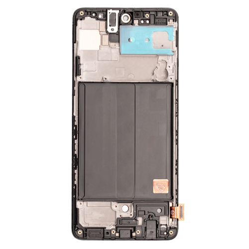 LCD Assembly With Frame Compatible for Samsung Galaxy A51 (A515 / 2019) (Aftermarket) (No Finger Print Scanner) - Black