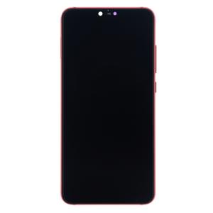 LCD Assembly With Frame Compatible for Xiaomi Mi 8 Lite (Refurbished) - Red