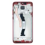 LCD Assembly With Frame Compatible for Xiaomi Redmi Note 8 Pro (Refurbished) - Red