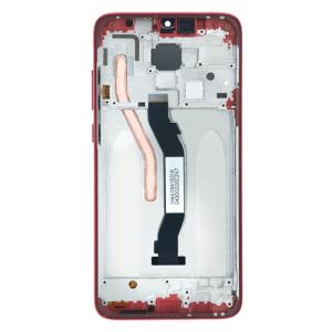 LCD Assembly With Frame Compatible for Xiaomi Redmi Note 8 Pro (Refurbished) - Red