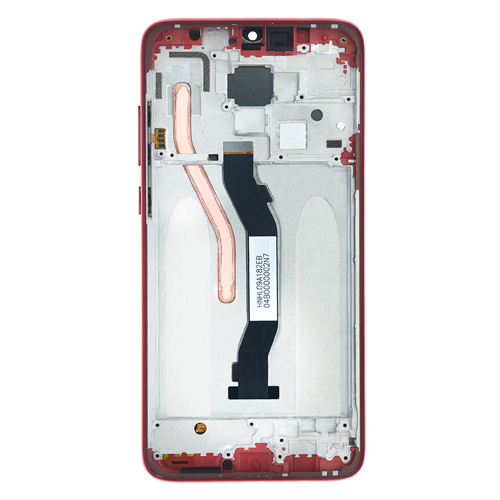 LCD Assembly With Frame Compatible for Xiaomi Redmi Note 8 Pro (Refurbished) - Red