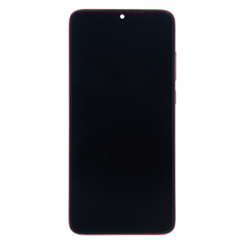 LCD Assembly With Frame Compatible for Xiaomi Redmi Note 8 Pro (Refurbished) - Red