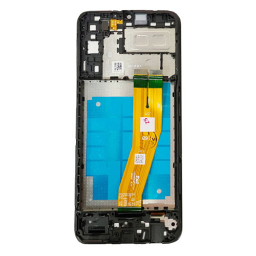 LCD Assembly With Frame Compatible for Samsung Galaxy A04E (A042 / 2022) (Refurbished) - Black