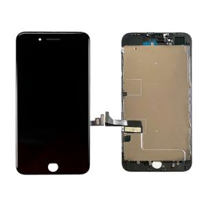 LCD Assembly with Steel Plate Compatible for iPhone 8 Plus (Aftermarket Premium / Incell) - Black