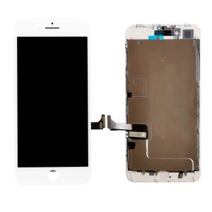 LCD Assembly with Steel Plate Compatible for iPhone 8 Plus (Aftermarket Plus / Incell) - White