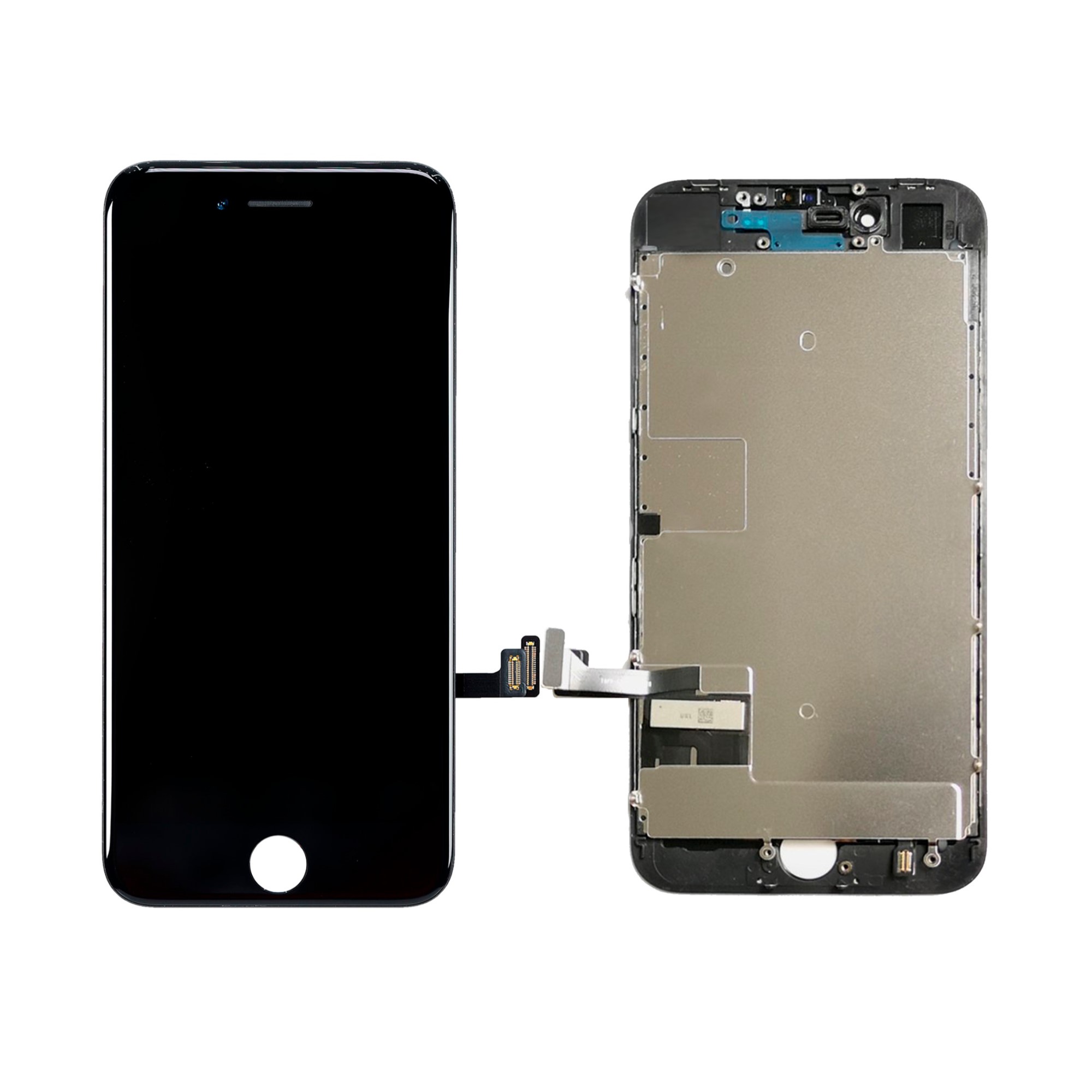 LCD Assembly with Steel Plate Compatible for iPhone SE (2022) / SE (2020) / 8 (Aftermarket Plus / Incell) - Black