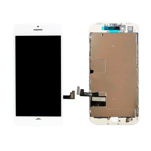 LCD Assembly with Steel Plate Compatible for iPhone SE (2022) / SE (2020) / 8 (Aftermarket Plus / Incell) - White