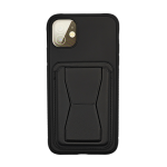 Leather Armor with Holder Case for Apple iPhone 11 - Black