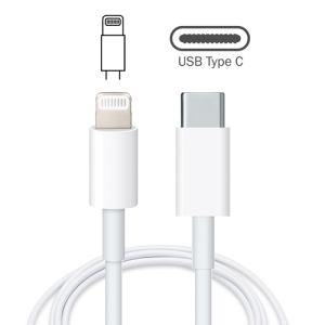Lightning to USB-C Cable for iPhone No Packaging (1Meter)