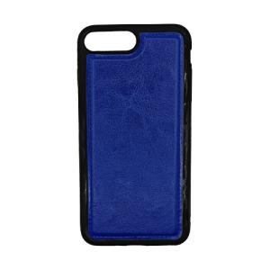 Magnetic Detachable Leather Wallet Case for Apple iPhone 7 Plus / 8 Plus - Dark Blue